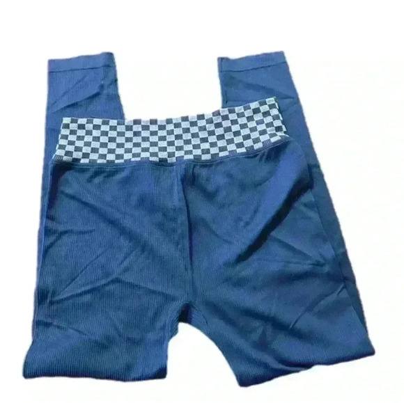 SO Seamless Blue Leggings, Large (Kohl’s) - Picture 1 of 4